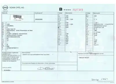 Здавання транспортного засобу opel astra j lim. excellence року 2015 потужний a17dts