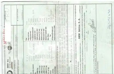 Veículo de Sucata bmw serie 3 coupe (e92) e92 coupé 320d do ano 2007 alimentado n47d20a