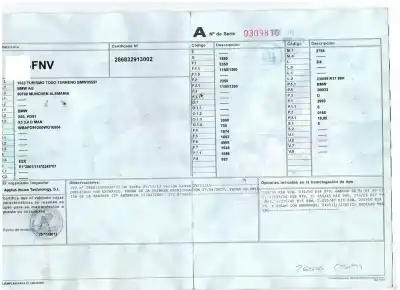 Veículo de Sucata bmw x3 (e83) 3.0d do ano 2007 alimentado 306d3