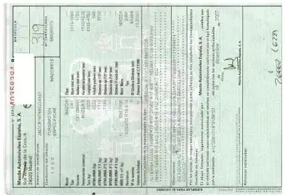 Scrapping Vehicle MAZDA 5 (CR19) 2.0 CD (CR19) of the year 2008 powered RF Scrapping Vehicle MAZDA 5 (CR19) 2.0 CD (CR19) of the year 2008 powered RF