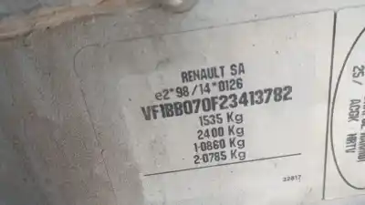 Утилизация автомобиля renault clio ii fase ii (b/cb0) base authentique 65 cv / 48 kw года 2005 питание k9k700