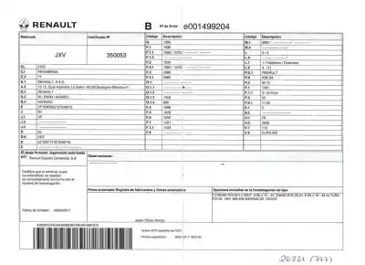 Veículo de Sucata renault kangoo profesional do ano 2017 alimentado k9k 628