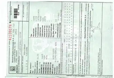 Scrapping Vehicle renault clio iii confort expression of the year 2009 powered k9k 766