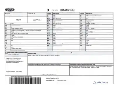 Veículo de Sucata ford fiesta (ce1) active 125 cv / 92 kw do ano 2023 alimentado b7jb