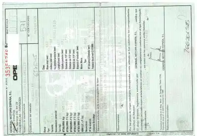 Scrapping Vehicle opel vectra c berlina comfort of the year 2005 powered z19dt