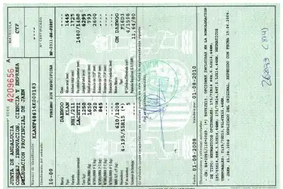 Scrapping Vehicle DAEWOO LACETTI  of the year 2004 powered F16D3