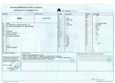 Verschrottungsfahrzeug citroen c5 berlina collection des jahres 2005 angetrieben 9hz