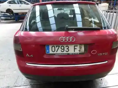 Утилизация автомобиля audi a4 avant (8e) 1.9 tdi (96kw) года 2002 питание awx