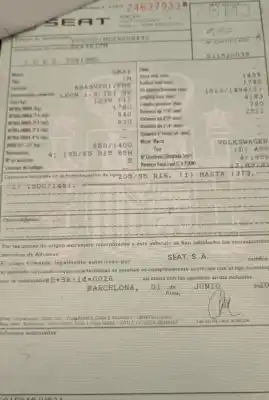 Veículo de Sucata seat leon (1m1) 1.9 tdi do ano 2001 alimentado ahf,asv