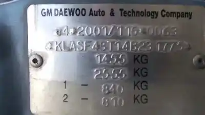 Veículo de Sucata daewoo kalos 1.2 se do ano 2004 alimentado b12s1