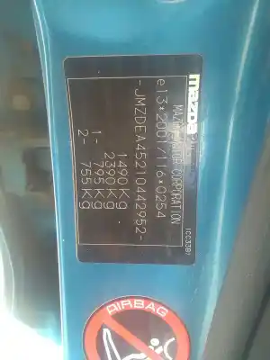 Scrapping Vehicle mazda 2 (de_, dh_) 1.5 (de5fs) of the year 2007 powered zy