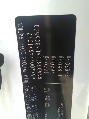 Veículo de Sucata kia stonic 1.0 t- gdi do ano 0 alimentado gpf