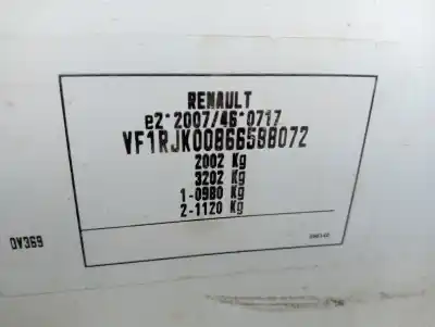 Sloopvoertuig renault expres rjk / fd0 van het jaar 0 aangedreven k9k u8