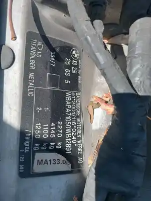 Scrapping Vehicle bmw x3 (e83) * of the year 2004 powered 