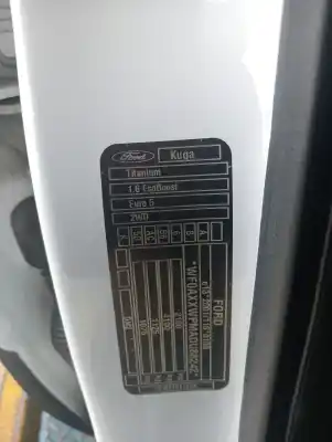 Scrapping Vehicle ford kuga (cbs) ecoboost of the year 2012 powered 