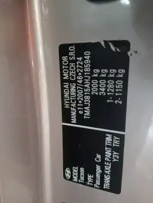 Veículo de Sucata hyundai tucson iv generación do ano 2015 alimentado d4fd