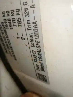 Scrapping Vehicle nissan note (e11e) note (e11e) of the year 2013 powered 