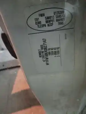 Veículo de Sucata renault kangoo kangoo do ano 2008 alimentado 