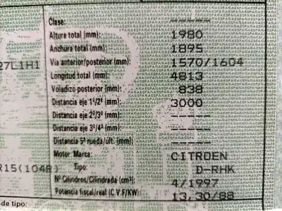 Scrapping Vehicle citroen jumpy 2.0 hdi cat (rhk / dw10uted4) of the year 2006 powered rhk