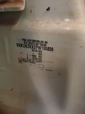 Veículo de Sucata opel mokka electrico do ano 2016 alimentado 