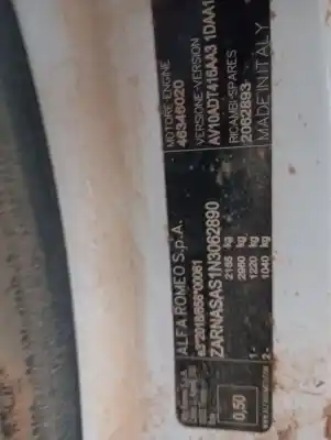 Vehicul casat alfa romeo tonale (965_) 1.5 mild hybrid al anului 2022 alimentat 