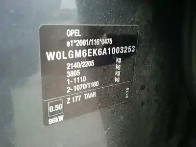 Scrapping Vehicle opel insignia berlina 2.0 cdti of the year 2009 powered a20dtj