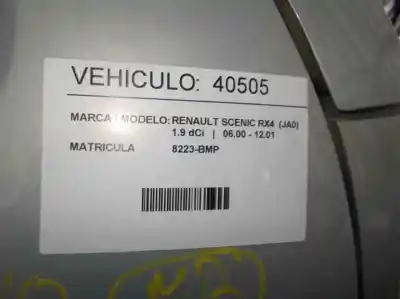 Утилизация автомобиля renault scenic rx4 (ja0) 1.9 dci diesel cat года 2001 питание f9q740