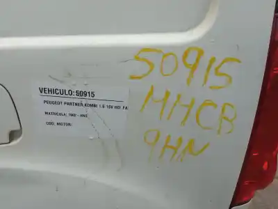 Scrapping Vehicle peugeot partner tepee 1.6 hdi / bluehdi 75 of the year 2013 powered 9h06