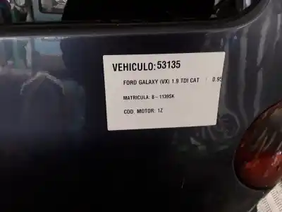 Scrapping Vehicle ford galaxy (vx) 1.9 tdi cat of the year 1996 powered 1z