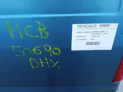 Veículo de Sucata citroen jumpy 1.9 turbodiesel do ano 1999 alimentado dhx