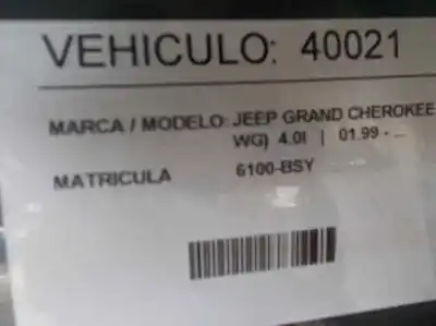 Veículo de Sucata chrysler jeep gr.cherokee (wj/wg) 2.7 crd cat do ano 2002 alimentado 665921