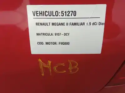 Veicolo di demolizione otras marcas megane ii familiar 1.9 dci diesel dell'anno 2004 alimentato f9q800