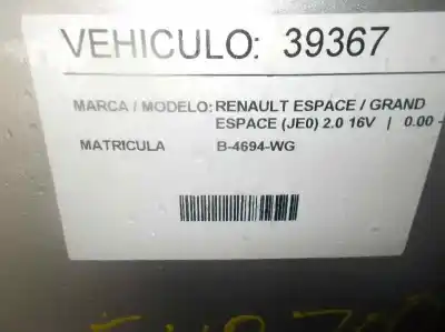 Veículo de Sucata renault espace / grand espace (je0) 2.0 16v authentique do ano 1999 alimentado f4r700
