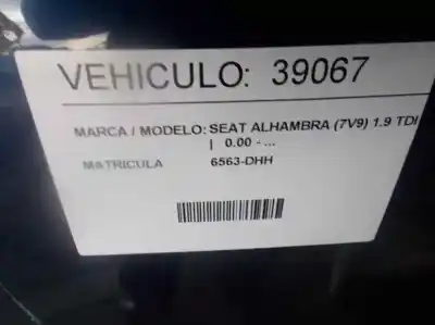 Veículo de Sucata seat alhambra (7v8, 7v9) 1.9 tdi do ano 2005 alimentado asz