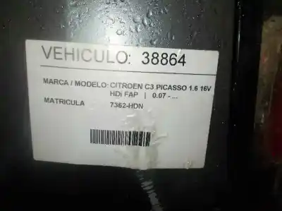 Scrapping Vehicle citroen c3 picasso 1.6 16v hdi of the year 2011 powered 9hp