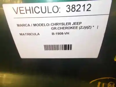 Veículo de Sucata chrysler jeep gr.cherokee (wj/wg) 3.1 td laredo do ano 1999 alimentado vm73b