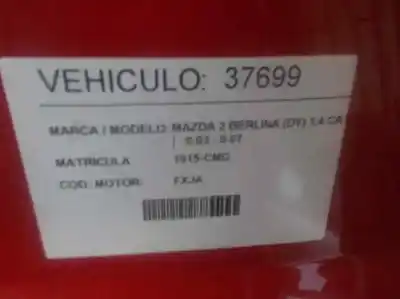 Veículo de Sucata mazda 2 berlina (dy) 1.4 cat do ano 2003 alimentado fxja