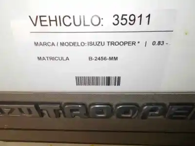 Verschrottungsfahrzeug isuzu trooper 2.8 turbodiesel des jahres 1991 angetrieben 4jb1