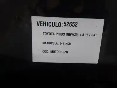 Veículo de Sucata toyota prius (nhw30) 1.8 16v cat do ano 2011 alimentado 2zr
