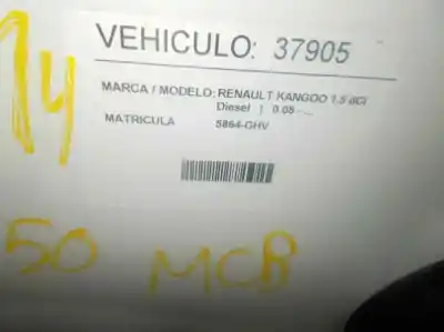 Veículo de Sucata renault kangoo (kc0/1_) 1.5 dci do ano 2008 alimentado k9k714
