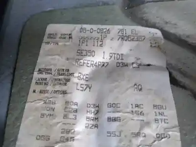 Veículo de Sucata seat leon (1p1) reference do ano 2007 alimentado bxe