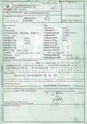 Утилизация автомобиля renault                                            scenic (ja..)                                                                                                                                                                                                                                              1.9 dci authentique года 2002 питание f9q k7
