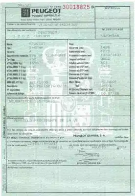 Scrapping Vehicle peugeot 206 berlina xs of the year 2004 powered kfw