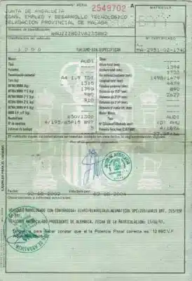 Здавання транспортного засобу audi a4 berlina (b5) 1.9 tdi року 1997 потужний ahu