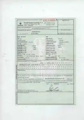 Scrapping Vehicle renault clio ii fase ii (b/cb0) authentique of the year 2003 powered d7f g7