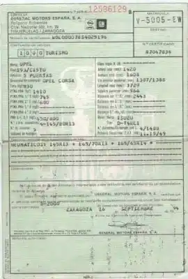 Véhicule à la ferraille opel corsa b swing de l'année 1994 alimenté t4ec1