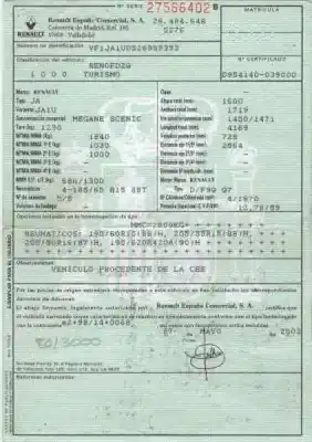 Утилизация автомобиля renault scenic (ja..) 1.9 dci century года 2002 питание f9q q7