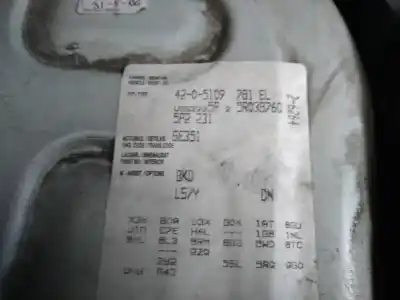 Véhicule à la ferraille seat toledo (5p2) sport de l'année 2005 alimenté bkd