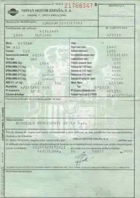 Sloopvoertuig nissan micra (k11) gx (1996) van het jaar 2000 aangedreven cg13