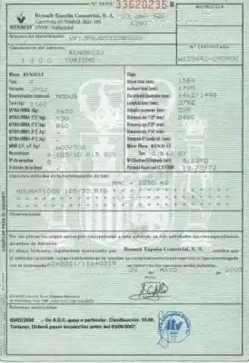 Утилизация автомобиля renault modus confort dynamique года 2005 питание k4jg7